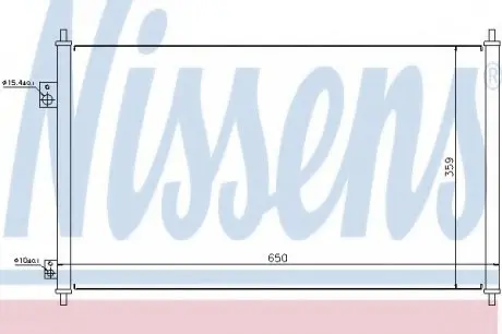 Конденсер HD CIVIC(01-)1.4 i 16V(+)[OE 80110-S5A-003] NISSENS 94771