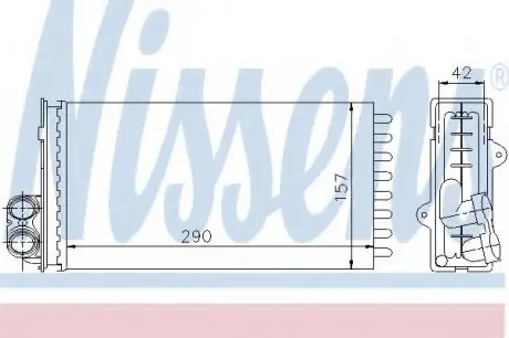 Пічка RN SAFRANE I(92-)2.0 i 12V(+)[OE 77 01 035 891] NISSENS 73356