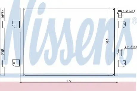 Конденсер RN LOGAN I(04-)1.5 dCi(+)[OE 82 00 182 361] NISSENS 94673