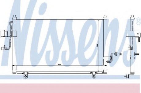 Конденсер CT/GMC TACUMA(00-)1.6 i 16V(+)[OE 96262800] NISSENS 94455