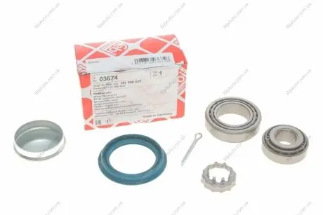 Подшипник ступицы колеса (компл.) AUDI, SEAT, VW задн. (Febi) FEBI BILSTEIN 03674