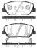 Колодка торм. HYUNDAI GENESIS Coupe (01/08-) передн. REMSA 1398.02 (фото 1)