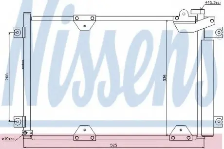 Конденсер SZ ESCUDO(97-)1.6 i 16V(+)[OE 95310-65D00] NISSENS 94892