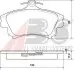 Колодка торм. MITSUBISHI/VOLVO CARISMA/S40/V40 передн. (пр-во ABS) 37020