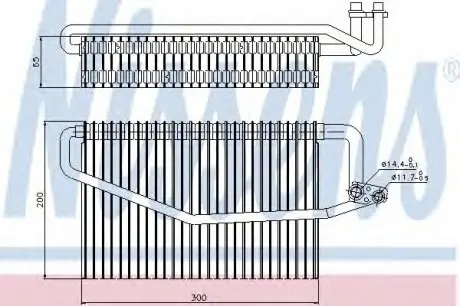 Испаритель MB C W 203(00-)C 160(+)[OE 203 830 01 58] NISSENS 92173