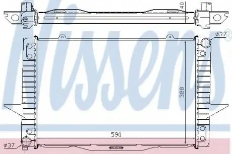 Радиатор VOLVO S70/V70(96-)2.0 i 10V(+)[OE 8603774] NISSENS 65536A
