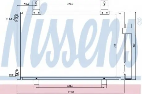 Конденсер SZ SWIFT(05-)1.2 i 16V(+)[OE 95310-63J00] NISSENS 940057