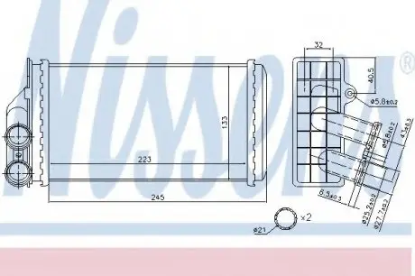 Пічка PT 307(00-)1.4 i(+)[OE 6448.N5] NISSENS 71157