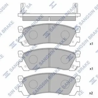 Кт. Гальмівні колодки дискові SANGSIN Hi-Q (SANGSIN) SP1060-R