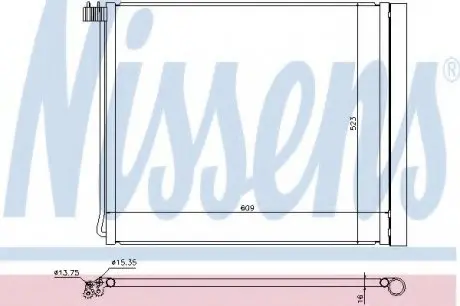 Радіатор кондиціонера First Fit NISSENS 940339