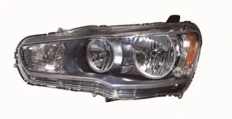 Фара прав.HB4/HB3 черная рамка. мех. [] DEPO 214-1190R-LD-E2