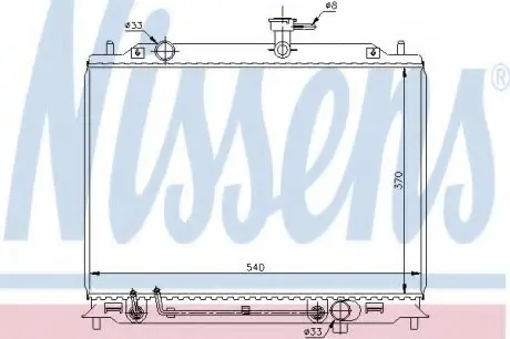 Радіатор HY ACCENT(05-)1.5 CRDi(+)[OE 25310-1E300] NISSENS 67504