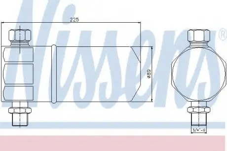 Осушувач AI 80/90(91-)1.6 i(+)[OE 8A0.820.191 AB] NISSENS 95115