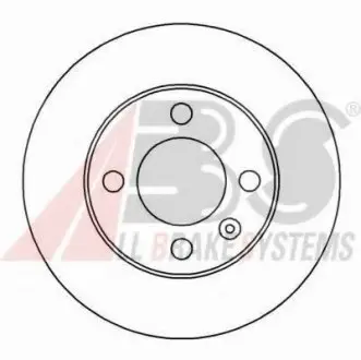 Диск тормозной SEAT/VW AROSA/LUPO/POLO передн. вент. (ABS) A.B.S. 16541