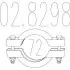Хомут выхлопной системы биконический (Диаметр 72 мм) MTS 02.8298 (фото 1)