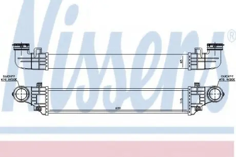 Інтеркулер MB E W 211(02-)E (+)[OE 211 500 11 02] NISSENS 96785