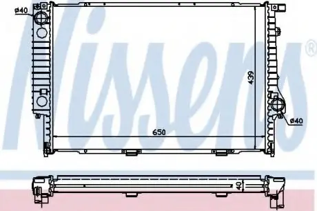 Радіатор B10(E34)3.0 i(+)[OE 1711.2.242.138] NISSENS 60747A