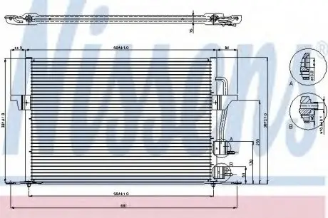 Конденсатор кондиціонера FORD NISSENS 94308