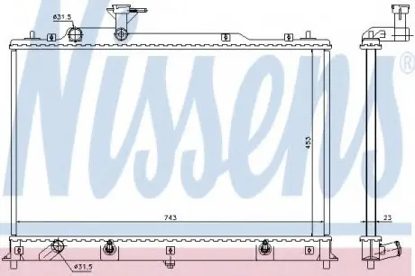 Радиатор MZ CX-7(07-)2.2 CDVi(+)[OE L33L-15-200] NISSENS 68524