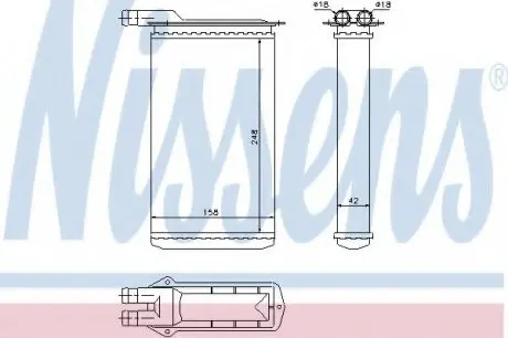 Радиатор отопителя ВАЗ 2108, 09, 099, <ТАВРИЯ> NISSENS 71942