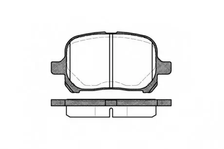 Колодка торм. TOYOTA CAMRY (08/96-11/01) передн. REMSA 0621.00