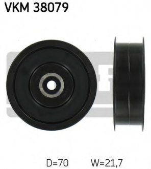 Паразитний / провідний ролик, поліклиновий ремінь SKF VKM 38079