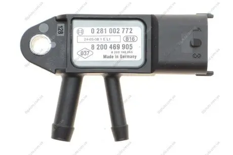 Датчик тиску вихлопних газів BOSCH 0 281 002 772 (фото 1)