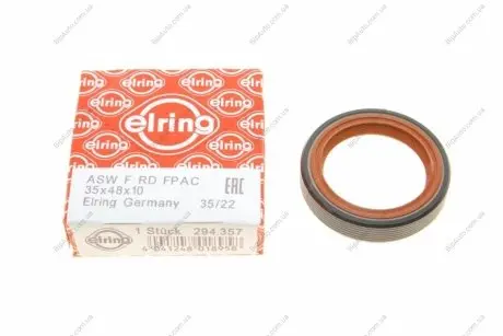 Сальник FRONT VAG AZA/AGB/AJK/ARE/BES 35X48X10 ELRING 294.357