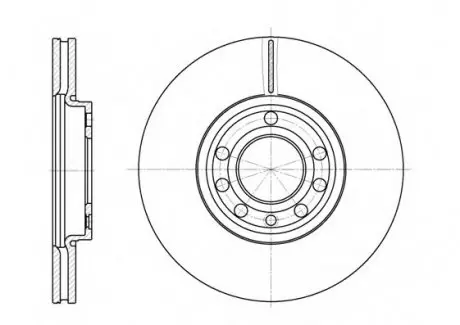 Диск тормозной FIAT, OPEL, SAAB, передн., вент. REMSA 6689.10