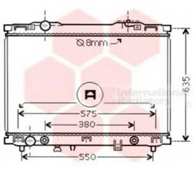 Радиатор охлаждения SORENTO 24i/35i AT 02-04 Van Wezel 83002057