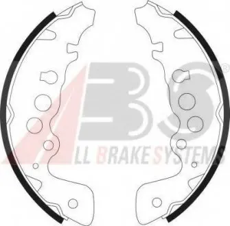 Колодка торм. барабан. SUZUKI GRAND VITARA задн. (ABS) A.B.S. 9052