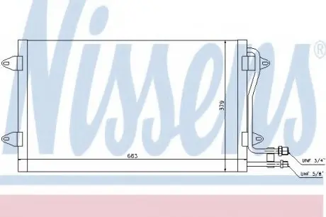 Конденсер VW LT(96-)2.3 i(+)[OE 2D0.820.413 A] NISSENS 94258