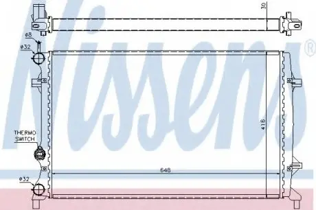 Радиатор VW BEETLE(11-)2.5 i(+)[OE 5C0121251D] NISSENS 65296