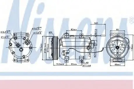 Компрессор AI 100(90-)2.3 i(+)[OE 4A0260805AH] NISSENS 89101