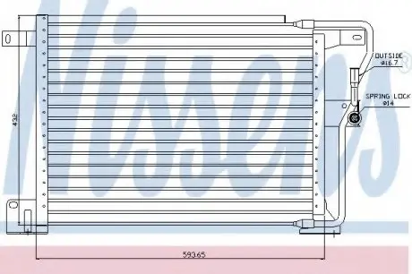 Конденсер JP GD CHER(93-)4.0 i(+)[OE 55036473] NISSENS 94346