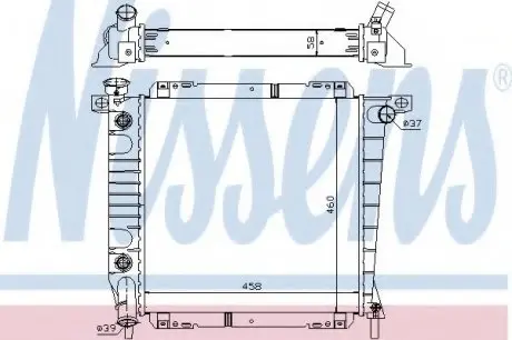 Радиатор FD EXPLORER(91-)4.0 i[OE F17H8005CA] NISSENS 620671