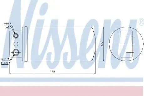 Осушитель OP VECTRA B(95-)1.6(+)[OE 1618 074] NISSENS 95058