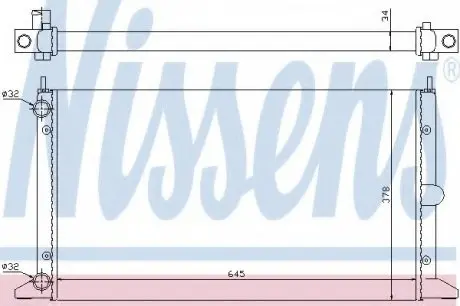 Радиатор FD GALAXY(95-)2.0 i[OE 95VW 8005 CA] NISSENS 63993
