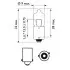 Автолампа Vision H6W BAX9s 6 W прозрачная PHILIPS 12036CP (фото 2)