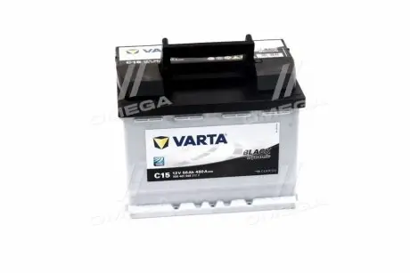 Акумулятор BLACK DYNAMIC 56Ah, EN 480, лівий "+" 242х175х190 (ДхШхВ) | 6СТ-56 Аз (C15) VARTA 556 401 048