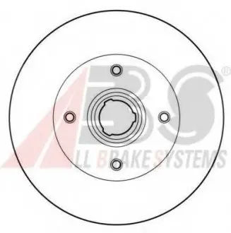 Диск тормозной SEAT/VW IBIZA/GOLF/PASSAT задн. (ABS) A.B.S. 15962