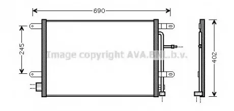 Радіатор кодиціонера AVA AVA COOLING AI5238