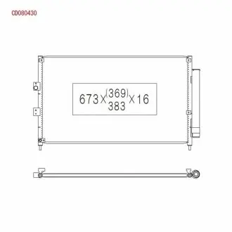 Радиатор кондиционера HONDA CIVIC KOYORAD CD080430