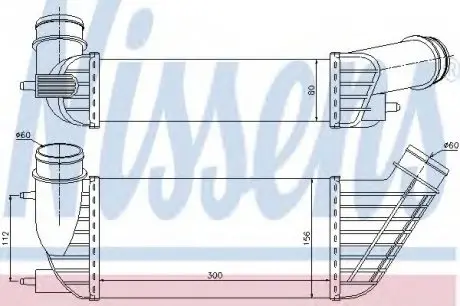 Інтеркулер PT 807(02-)2.0 HDi(+)[OE 0384.J9] NISSENS 96609