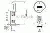 Автомобильная лампа H1 Plus 50 12V W-V BOSCH 1 987 302 019 (фото 6)