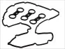 Прокладка кришки клапанів BMW 3/5/6/7/X3/X5 2.5/3. ELRING 584950