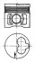 Поршень AUDI/VW 79.5 1.9D/2.4D 1X/1Y/3D/AAS/AAB (пр-во KS) 91386600