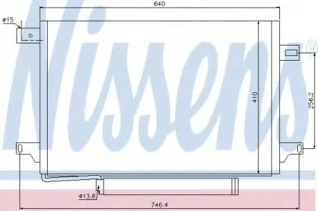 Конденсатор кондиционера VW; MERCEDES-BENZ NISSENS 940054