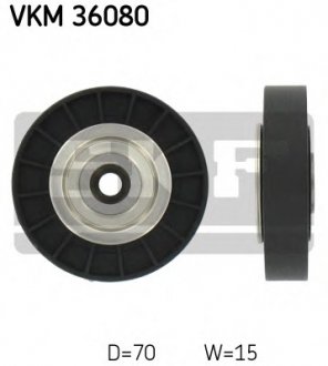 Паразитный, ведущий ролик, поликлиновой ремень SKF VKM 36080 (фото 1)