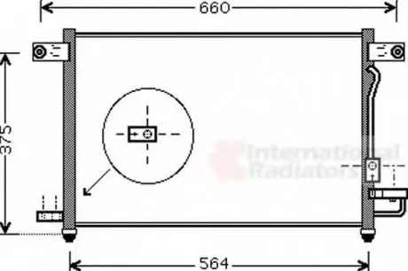 Конденсор кондиціонера AVEO/KALOS 12i MT 02-08 Van Wezel 81005049